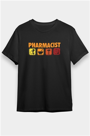Eczacı Siyah Unisex Tişört T-Shirt - TişörtFabrikası