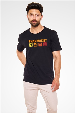 Eczacı Siyah Unisex Tişört T-Shirt - TişörtFabrikası