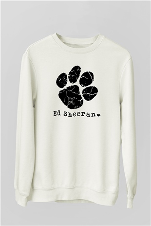 Ed Sheeran Beyaz Unisex Sweatshirt