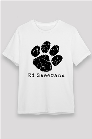 Ed Sheeran Beyaz Unisex Tişört T-Shirt - TişörtFabrikası