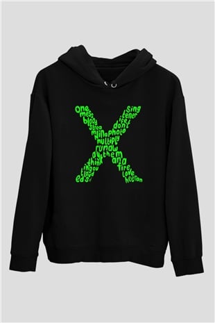 Ed Sheeran Siyah Unisex Hoodie