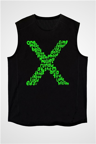 Ed Sheeran Siyah Unisex Kolsuz Tişört