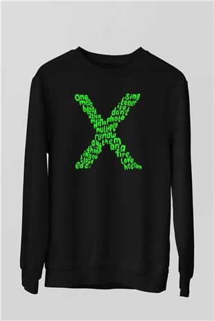 Ed Sheeran Siyah Unisex Sweatshirt