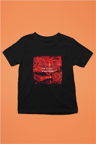 Edge of Sanity Baskılı Unisex Siyah Çocuk Tişört