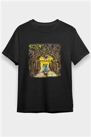 Edge of Sanity Baskılı Unisex Siyah Tişört