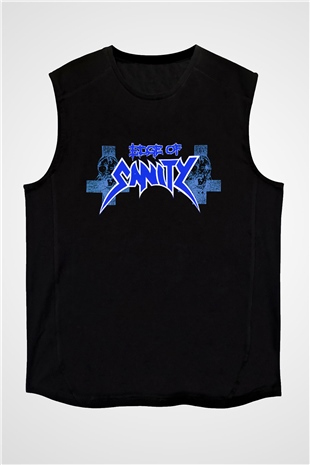 Edge of Sanity Siyah Unisex Kolsuz Tişört