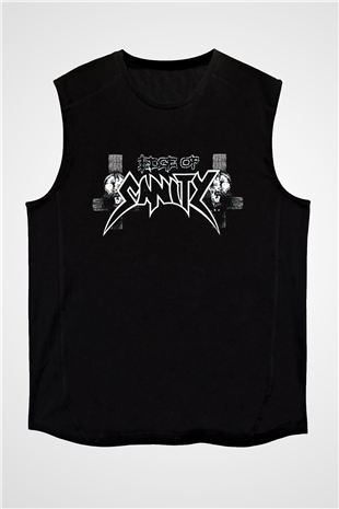 Edge of Sanity Siyah Unisex Kolsuz Tişört