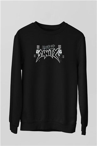 Edge of Sanity Siyah Unisex Sweatshirt