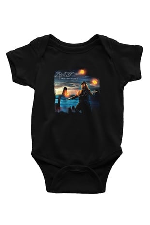 Edguy Baskılı Unisex Siyah Bebek Body - Zıbın