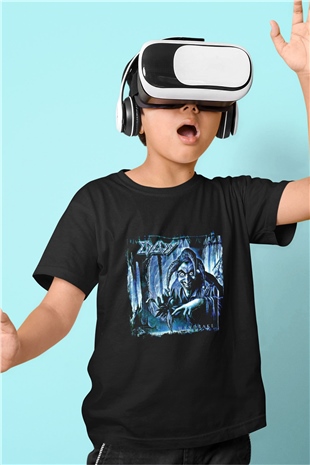 Edguy Baskılı Unisex Siyah Çocuk Tişört