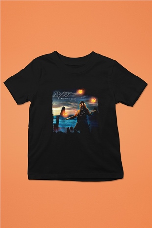 Edguy Baskılı Unisex Siyah Çocuk Tişört