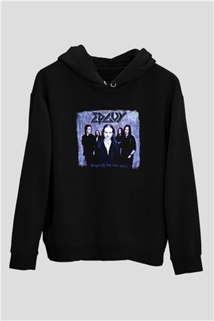 Edguy Baskılı Unisex Siyah Hoodie