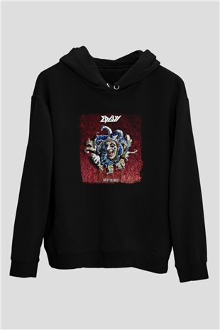 Edguy Baskılı Unisex Siyah Hoodie
