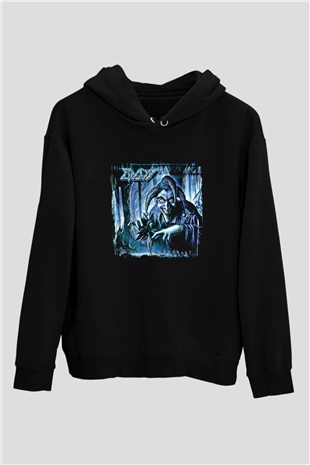 Edguy Baskılı Unisex Siyah Hoodie