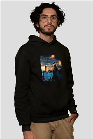 Edguy Baskılı Unisex Siyah Hoodie