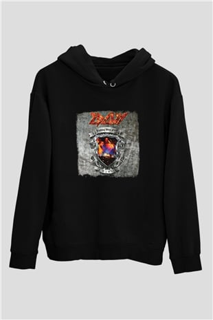 Edguy Baskılı Unisex Siyah Hoodie