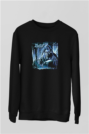 Edguy Baskılı Unisex Siyah Sweatshirt
