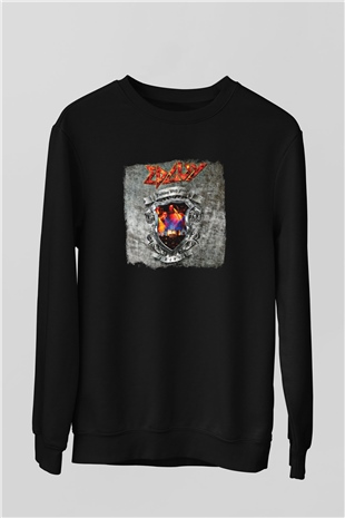 Edguy Baskılı Unisex Siyah Sweatshirt