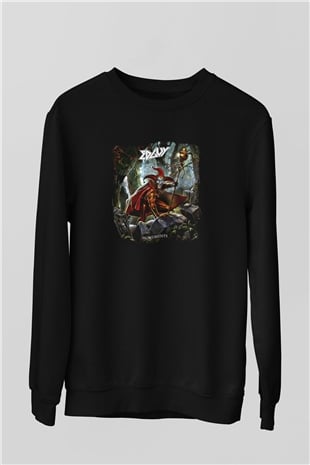 Edguy Baskılı Unisex Siyah Sweatshirt