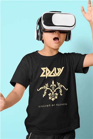 Edguy Siyah Unisex Çocuk Tişört