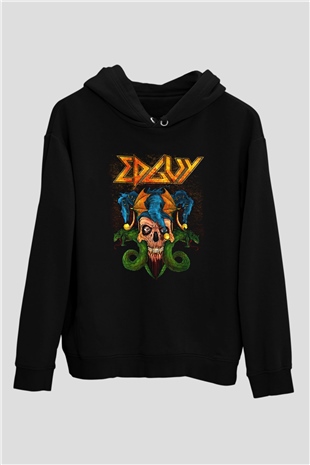 Edguy Siyah Unisex Hoodie