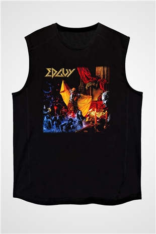 Edguy Siyah Unisex Kolsuz Tişört
