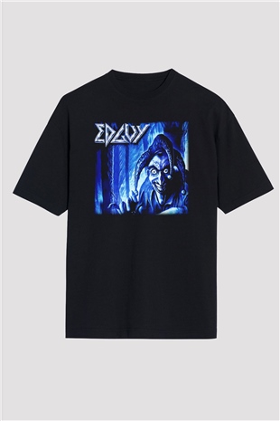 Edguy Siyah Unisex Oversize Tişört T-Shirt