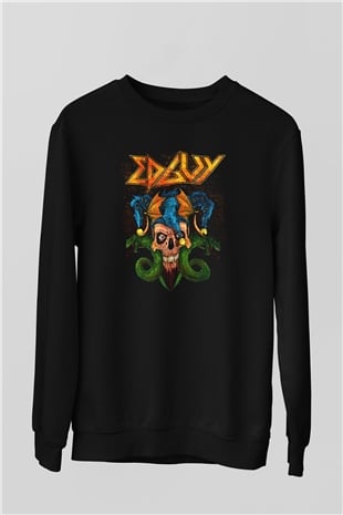 Edguy Siyah Unisex Sweatshirt