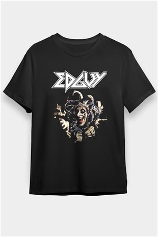 Edguy Siyah Unisex Tişört T-Shirt - TişörtFabrikası