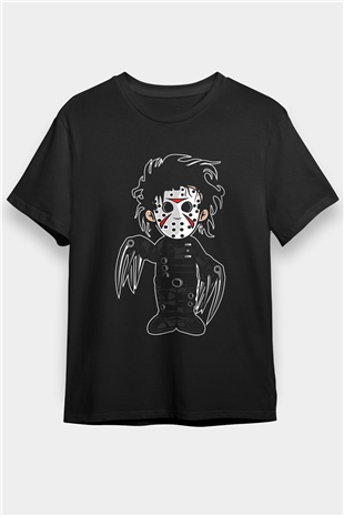 Edward Baskılı Unisex Siyah Tişört