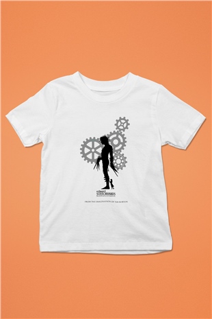 Edward Scissorhands Baskılı Beyaz Unisex Çocuk Tişört