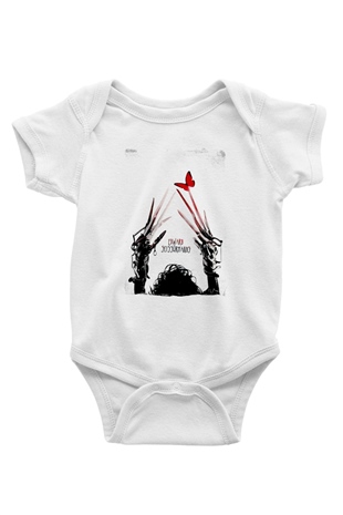 Edward Scissorhands Beyaz Bebek Body - Zıbın