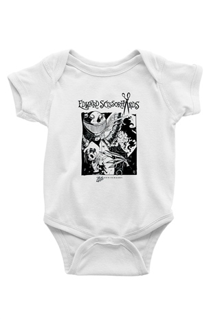 Edward Scissorhands Beyaz Bebek Body - Zıbın
