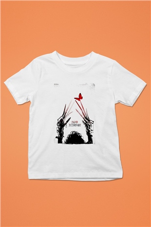Edward Scissorhands Beyaz Unisex  Çocuk Tişört