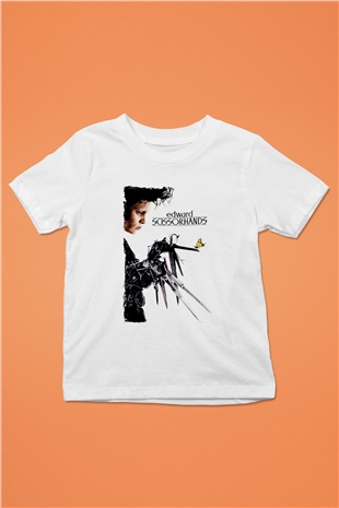 Edward Scissorhands Beyaz Unisex  Çocuk Tişört