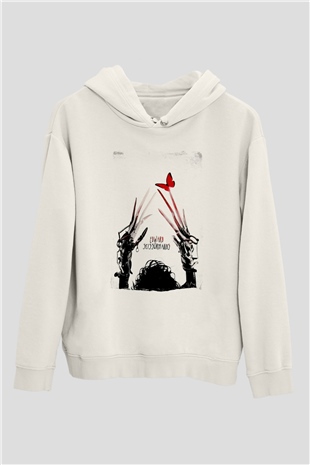 Edward Scissorhands Beyaz Unisex Hoodie