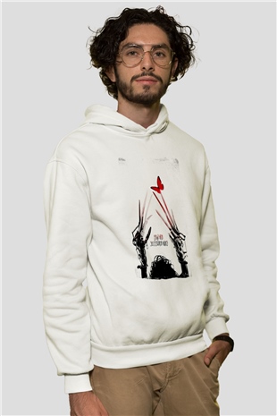 Edward Scissorhands Beyaz Unisex Hoodie