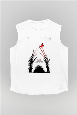 Edward Scissorhands Beyaz Unisex  Kolsuz Tişört