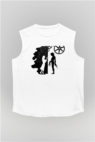 Edward Scissorhands Beyaz Unisex Kolsuz Tişört