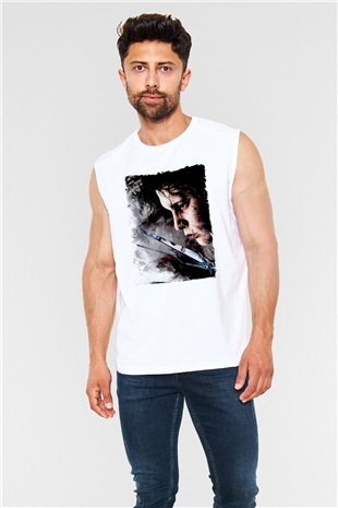 Edward Scissorhands Beyaz Unisex  Kolsuz Tişört