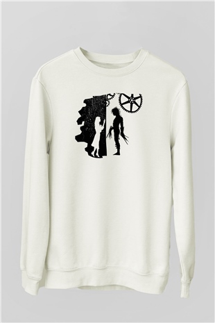 Edward Scissorhands Beyaz Unisex Sweatshirt
