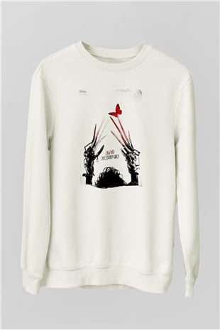 Edward Scissorhands Beyaz Unisex  Sweatshirt