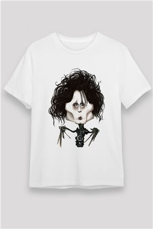 Edward Scissorhands Beyaz Unisex Tişört