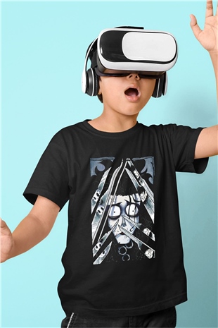 Edward Scissorhands Siyah Unisex  Çocuk Tişört