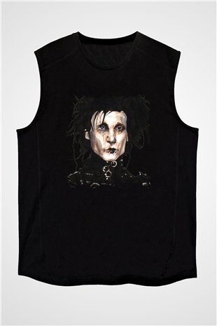 Edward Scissorhands Siyah Unisex Kolsuz Tişört
