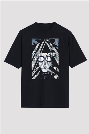 Edward Scissorhands Siyah Oversize Tişört