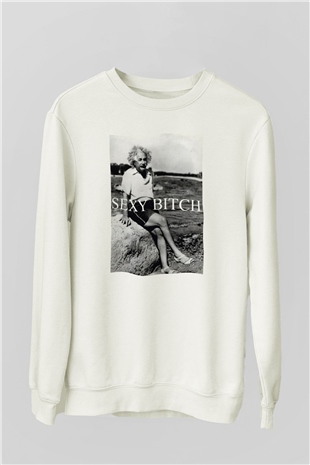 Einstein Beyaz Unisex Sweatshirt