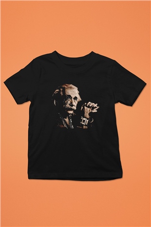 Einstein Siyah Unisex Çocuk Tişört