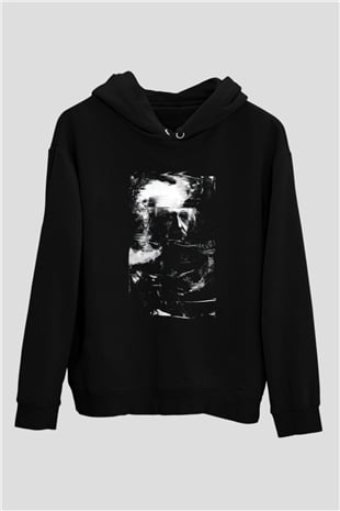 Einstein Siyah Unisex Hoodie