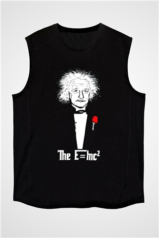 Einstein Siyah Unisex Kolsuz Tişört